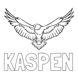 KASPEN Coloring Page and Eagle on the Prowl Coloring Page