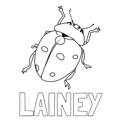 Online Created Coloring Page - LAINEY Coloring Page and Realistic Ladybug Coloring Page