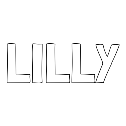 LILLY Coloring Page