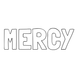 MERCY Coloring Page
