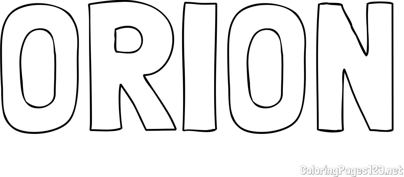 ORION Coloring Page