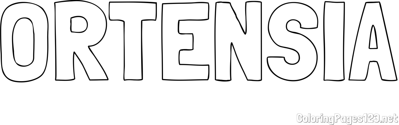 ORTENSIA Coloring Page