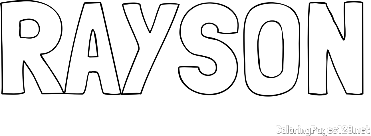 RAYSON Coloring Page
