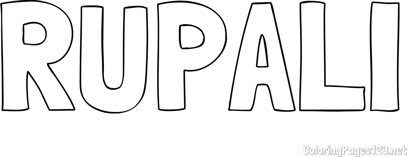 RUPALI Coloring Page