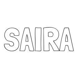 Online Created Coloring Page - SAIRA Coloring Page