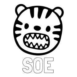 Online Created Coloring Page - SOE Coloring Page and Simple Tiger Head Coloring Page