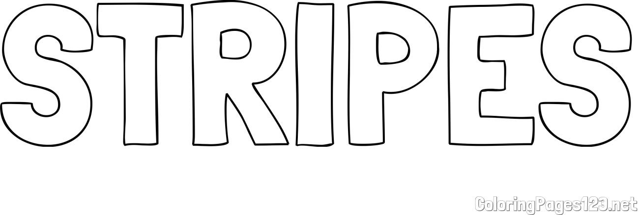 STRIPES Coloring Page