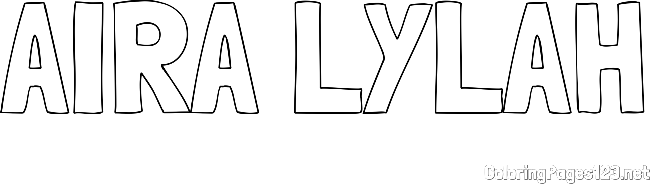 AIRA LYLAH Coloring Page