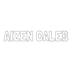 Online Created Coloring Page - AIZEN CALEB Coloring Page