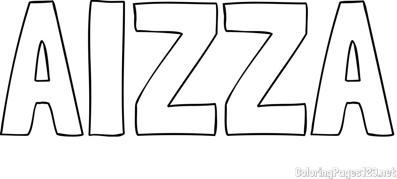 AIZZA Coloring Page