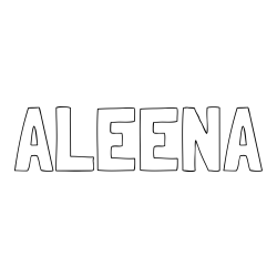 Online Created Coloring Page - ALEENA Coloring Page