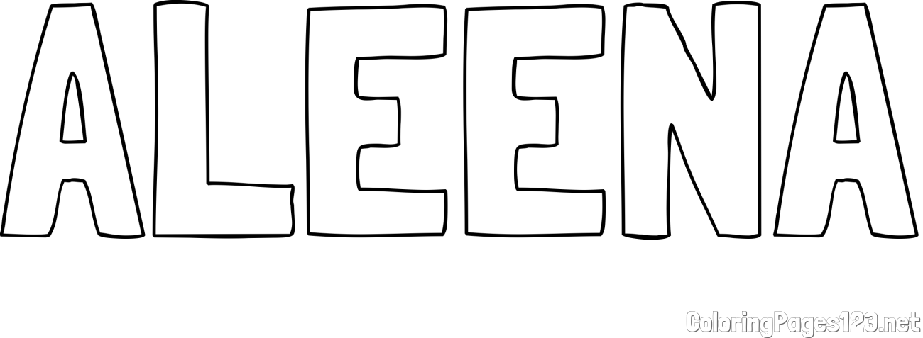 ALEENA Coloring Page