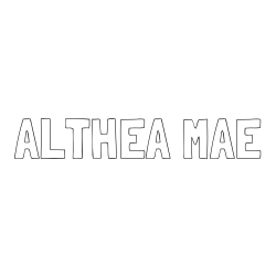 Online Created Coloring Page - ALTHEA MAE Coloring Page