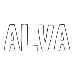 Online Created Coloring Page - ALVA Coloring Page