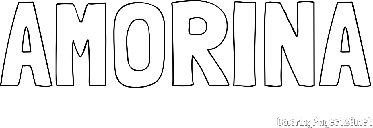 AMORINA Coloring Page