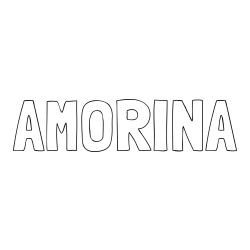 Online Created Coloring Page - AMORINA Coloring Page