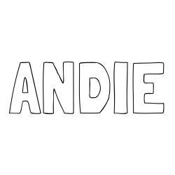 Online Created Coloring Page - ANDIE Coloring Page