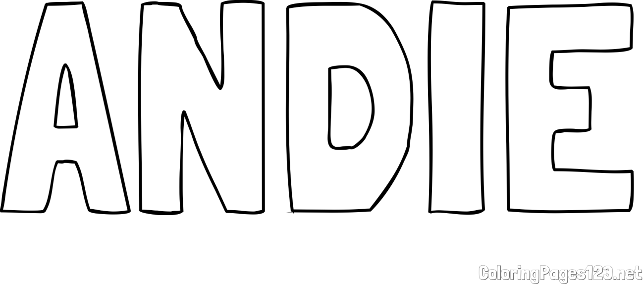 ANDIE Coloring Page