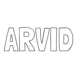 Online Created Coloring Page - ARVID Coloring Page