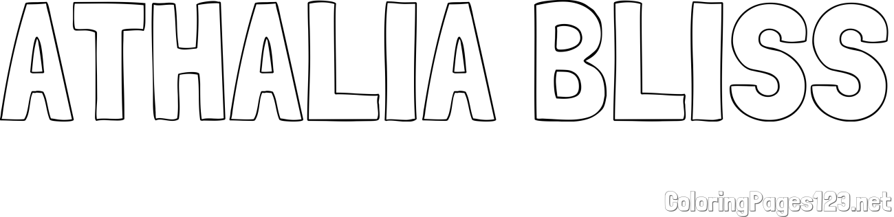 ATHALIA BLISS Coloring Page