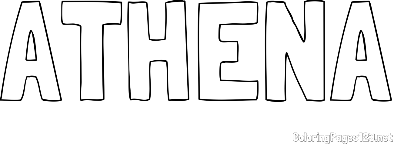 ATHENA Coloring Page