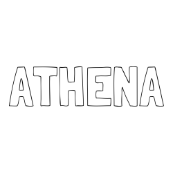 Online Created Coloring Page - ATHENA Coloring Page