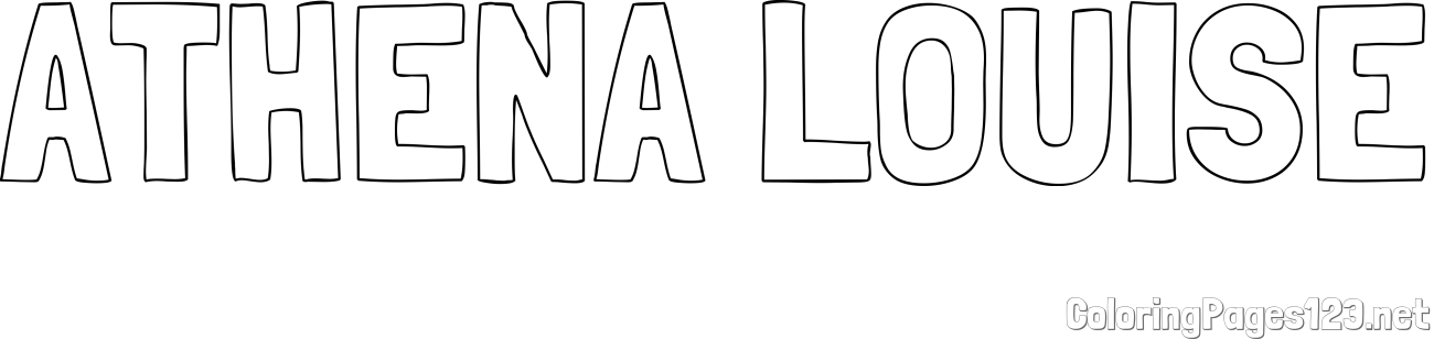 ATHENA LOUISE Coloring Page