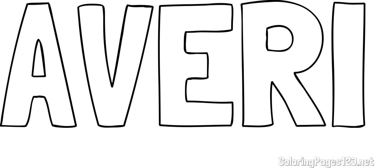 AVERI Coloring Page