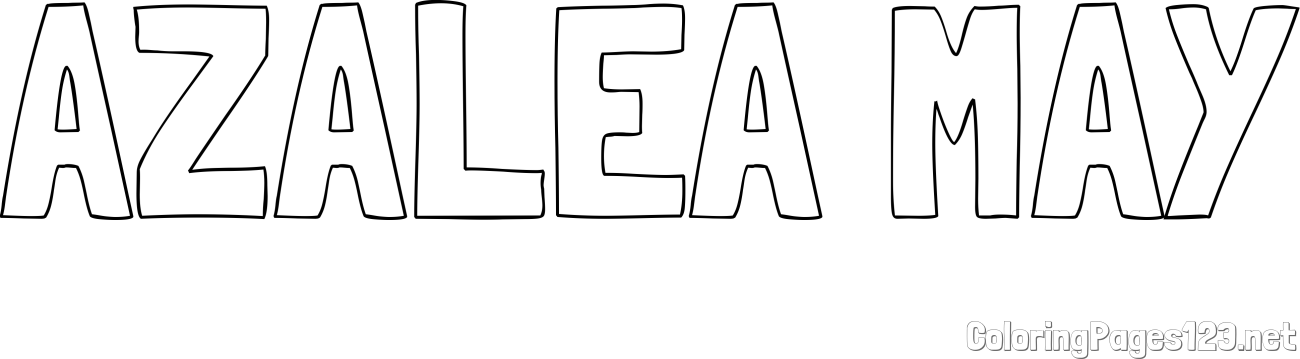 AZALEA MAY Coloring Page