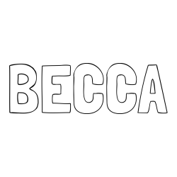 Online Created Coloring Page - BECCA Coloring Page