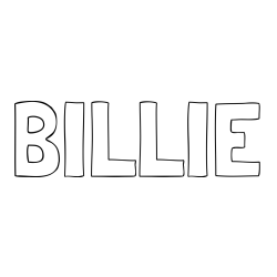 Online Created Coloring Page - BILLIE Coloring Page