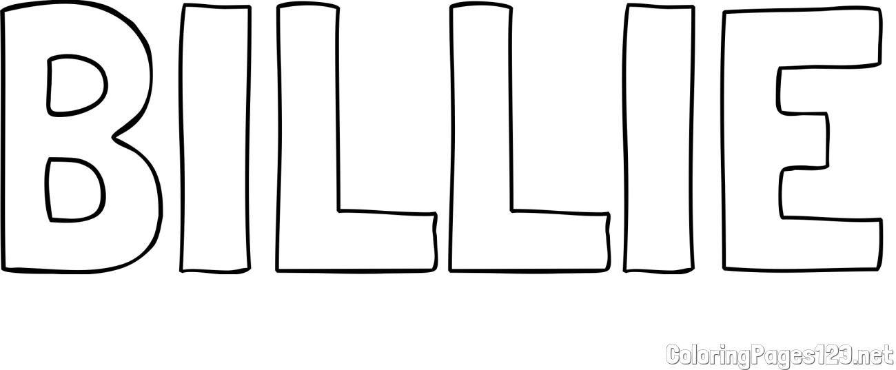 BILLIE Coloring Page