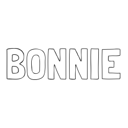 BONNIE Coloring Page