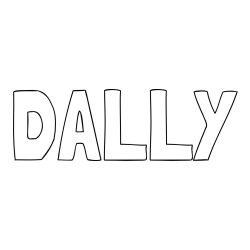 Online Created Coloring Page - DALLY Coloring Page