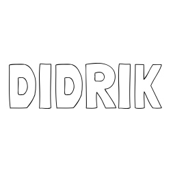 Online Created Coloring Page - DIDRIK Coloring Page