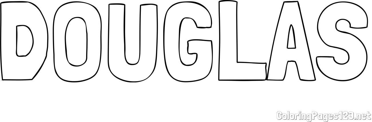 DOUGLAS Coloring Page