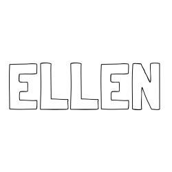 Online Created Coloring Page - ELLEN Coloring Page