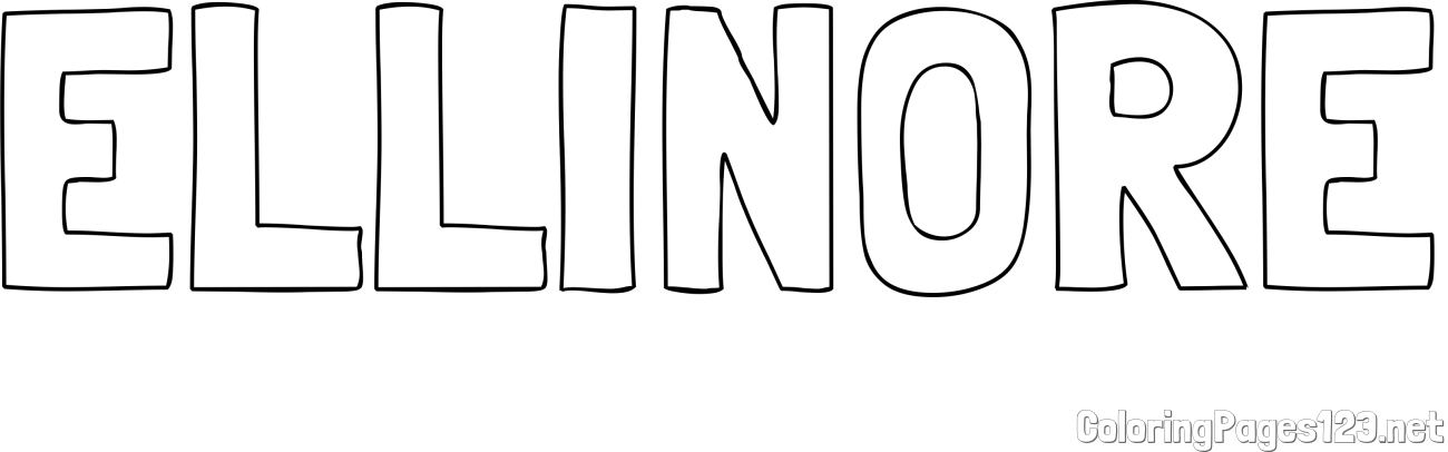 ELLINORE Coloring Page