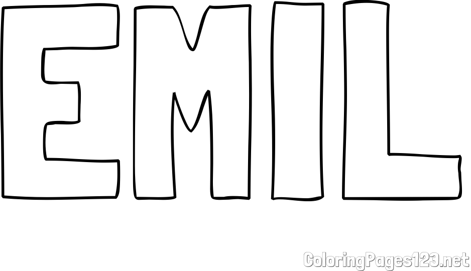 EMIL Coloring Page