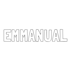 Online Created Coloring Page - EMMANUAL Coloring Page