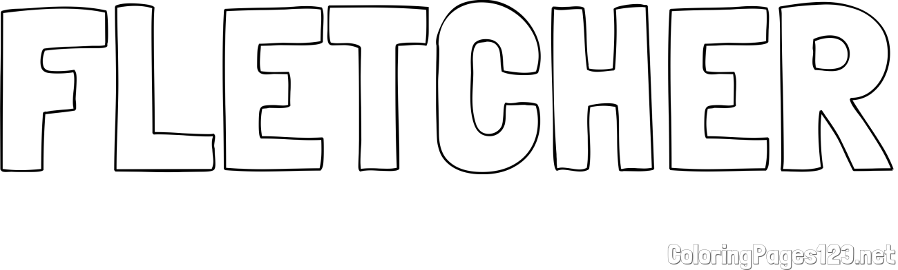 FLETCHER Coloring Page