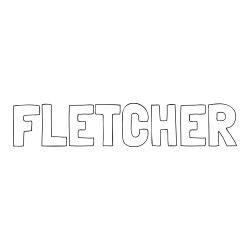 Online Created Coloring Page - FLETCHER Coloring Page