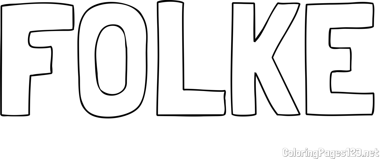 FOLKE Coloring Page