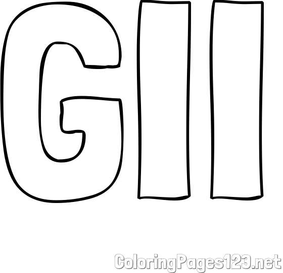 GII Coloring Page
