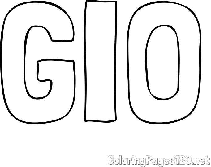 GIO Coloring Page