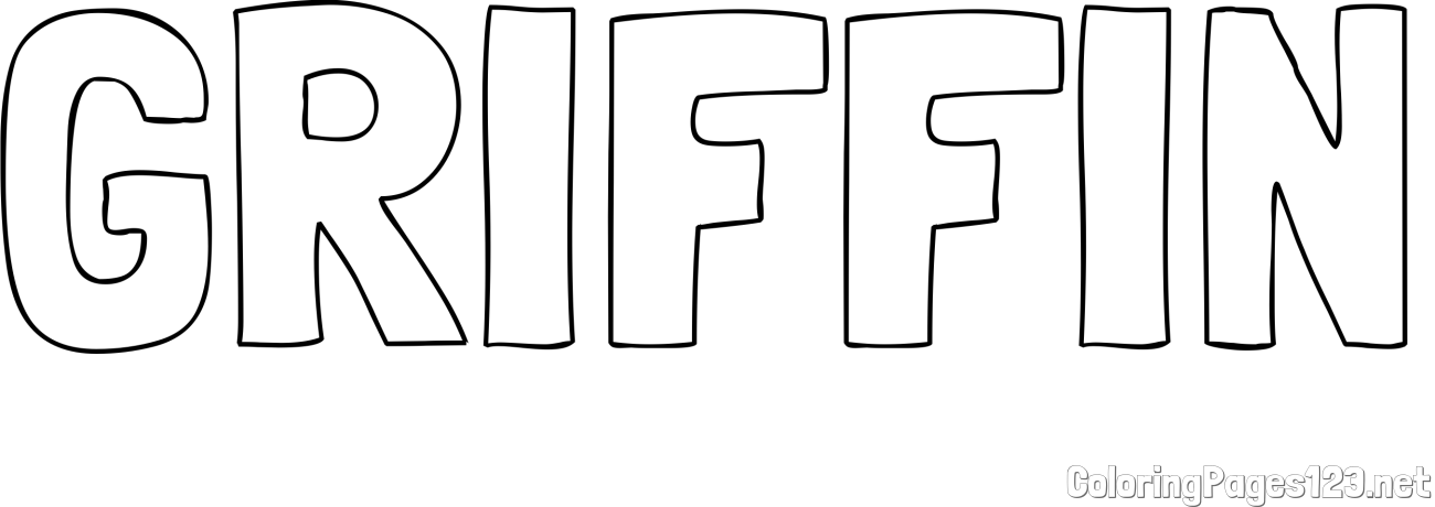 GRIFFIN Coloring Page
