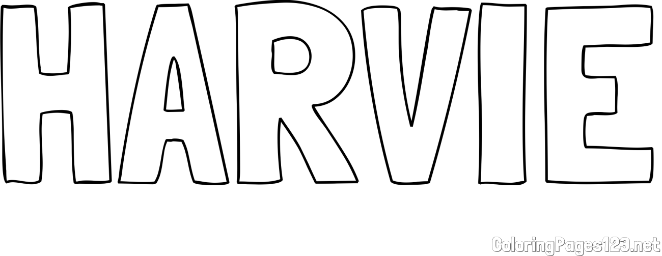 HARVIE Coloring Page