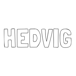 Online Created Coloring Page - HEDVIG Coloring Page