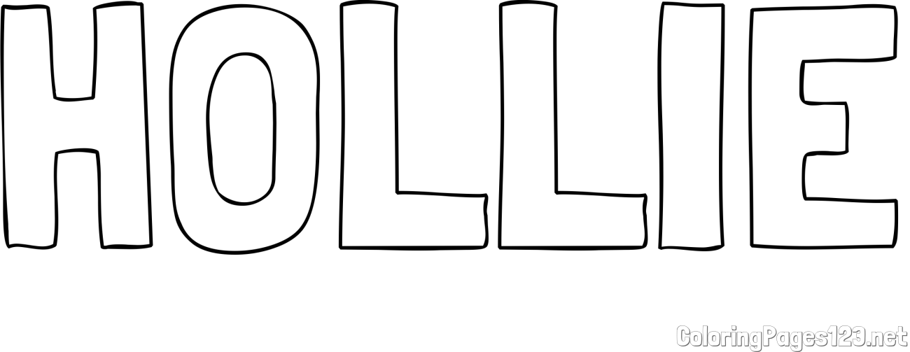 HOLLIE Coloring Page