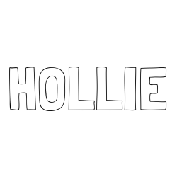 Online Created Coloring Page - HOLLIE Coloring Page